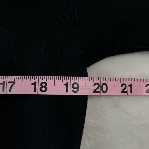 Last Set Black and White Stripe Long Sleeve Crop Sweatshirt Small - Picture 6 of 6